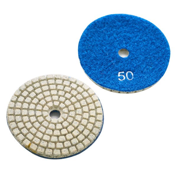 4inch/5inch/7inch White Wet Stone Diamond Polishing Pads For Granite/Marble HC-SPP-0003