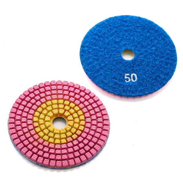 4inch/5inch/8inch Two Colors Wet Stone Diamond Polishing Pads For Granite/Marble HC-SPP-0002