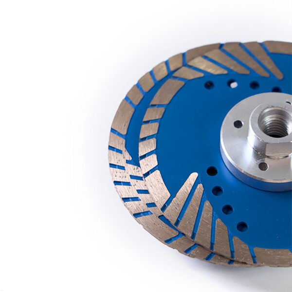 Turbo Diamond Small Saw Blade Cutting Disc for Granite with Removable Long Flange - Image 2
