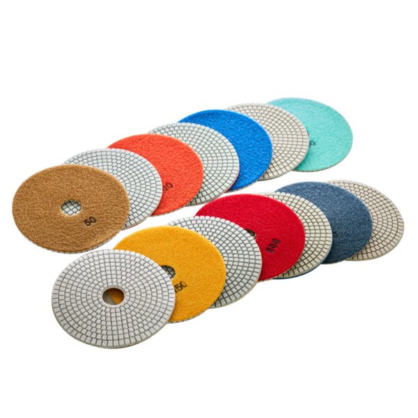 Wet white diamond polishing pads marble HC-SPP-0009 - Image 2