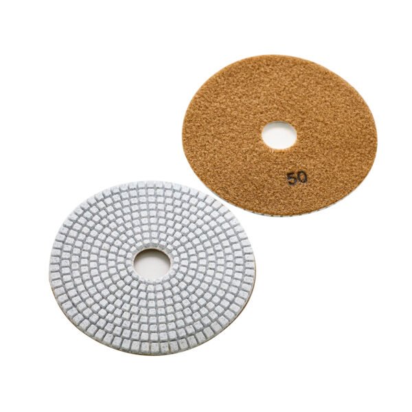 Wet white diamond polishing pads marble HC-SPP-0009