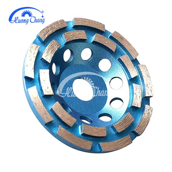 double row segmented diamond cup wheel