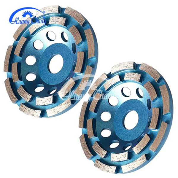 double row segmented diamond cup wheel