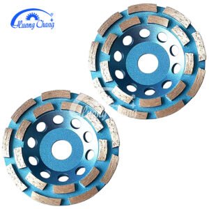 double row segmented diamond cup wheel