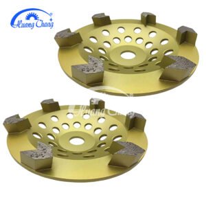 gold arrow segment diamond grinding cup wheel