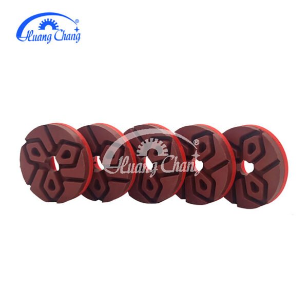 resin edge polishing pads snail lock diamond