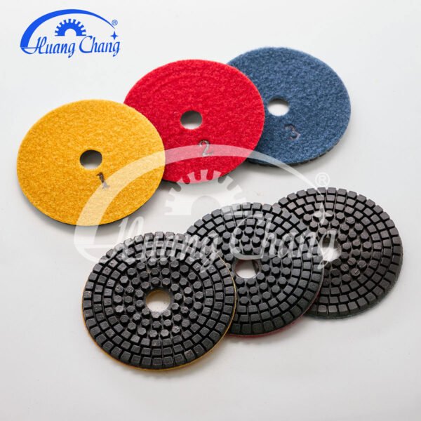 4inch/5inch/6inch wet stone diamond polishing pads for granite/marble hc spp 0001