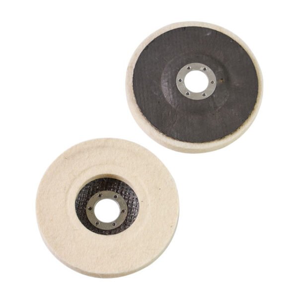 5Pcs Wool Felt Disc Wheel Pad Bore Dia for Metal Marble Wood,100 Angle Grinder