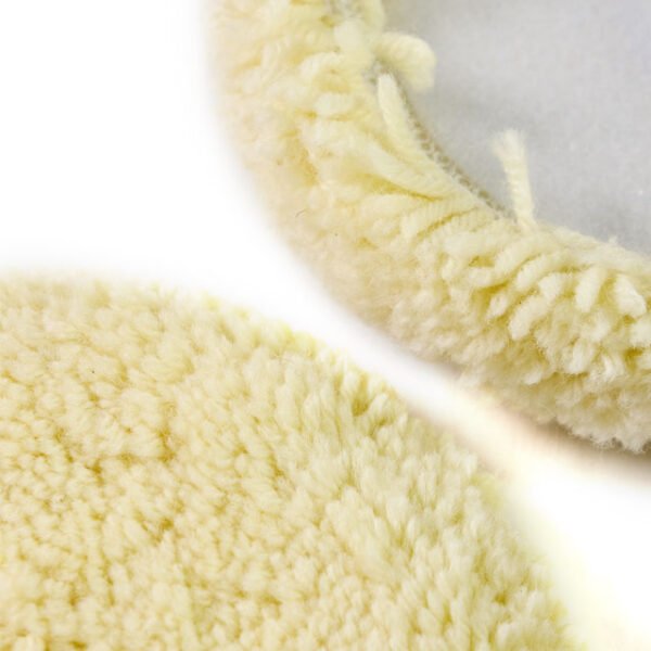 6" Wool Hook & Loop Grip Buffing Pad for Compound Cutting & Polishing - Image 4