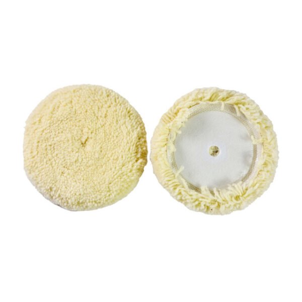 6" Wool Hook & Loop Grip Buffing Pad for Compound Cutting & Polishing - Image 6