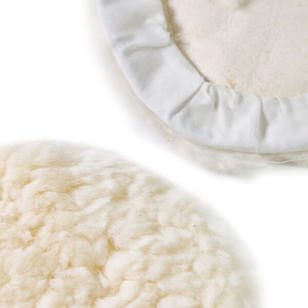 7 Inch Wool Buffing Pads Drawstring Design Lambs Wool Padding Bonnet Buffing Polishing Pads Kit - Image 4