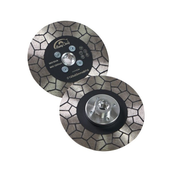 Diamond Saw Blade Mesh Double Sided Cutting Grinding Disc with Flange - Image 2