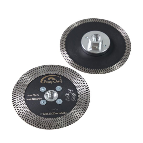 Diamond Saw Blade X Mesh Marble Stone Cutting Grinding Disc with Flange
