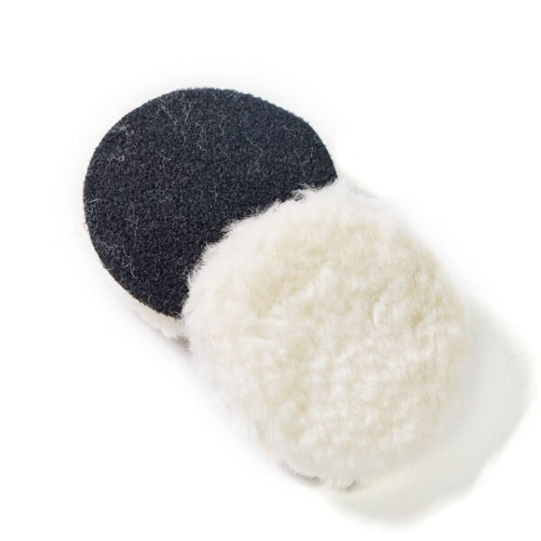 Lambswool Polishing Pads 4 inch Soft Sheepskin Buffing Pads with Hook and Loop Back Design Cutting Pad for Car, Furniture, Glass - Image 2