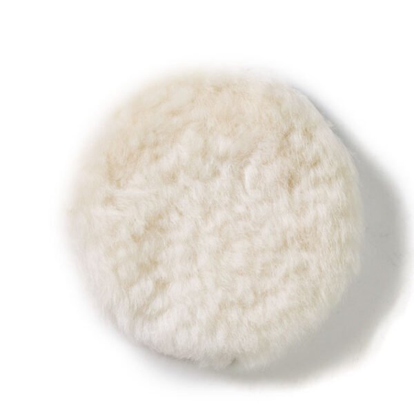 Lambswool Polishing Pads 4 inch Soft Sheepskin Buffing Pads with Hook and Loop Back Design Cutting Pad for Car, Furniture, Glass - Image 7