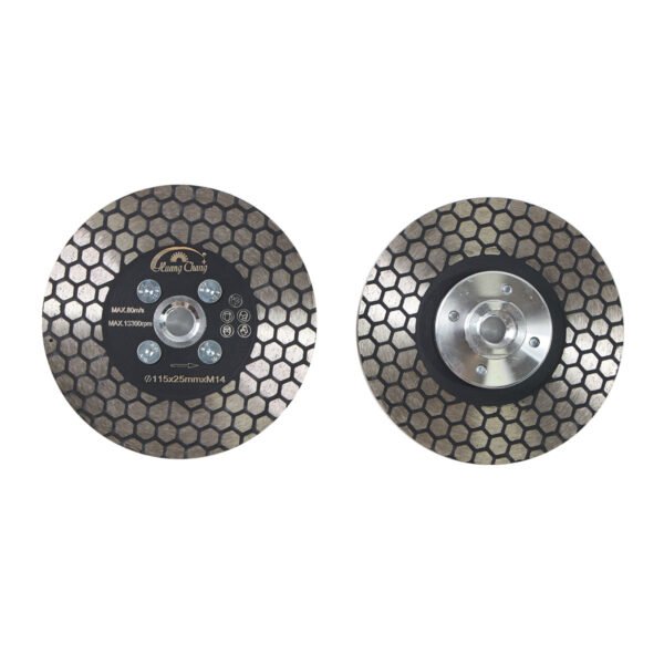 Saw Blade Hexgonal Double Sided Ceramic Marble Cutting Grinding Disc with Flange - Image 3