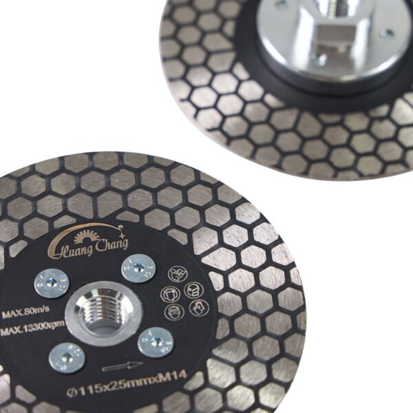 Saw Blade Hexgonal Double Sided Ceramic Marble Cutting Grinding Disc with Flange - Image 5