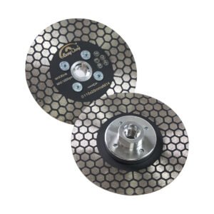 Saw Blade Hexgonal Double Sided Ceramic Marble Cutting Grinding Disc with Flange