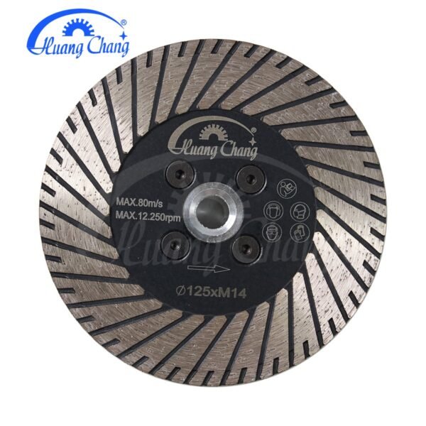 Saw Blade Turbo Marble Stone Cutting Grinding Disc with Flange - Image 2