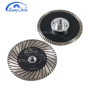 Saw Blade Turbo Marble Stone Cutting Grinding Disc with Flange