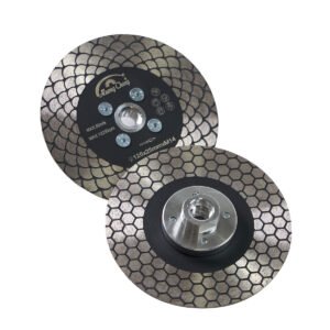 Saw Blade Mesh Double Sided Marble Stone Cutting Grinding Disc with Flange
